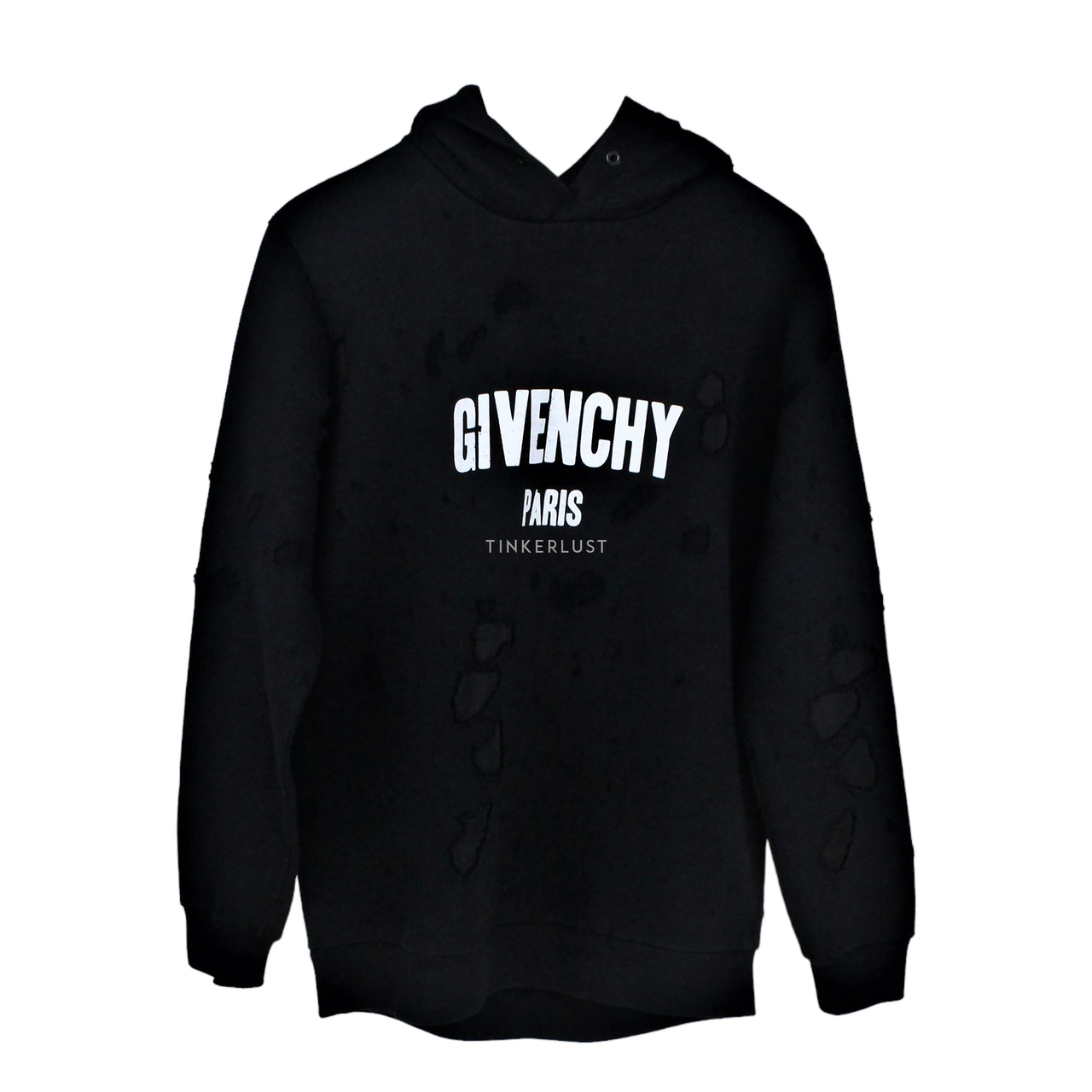 Givenchy destroyed best sale hoodie black